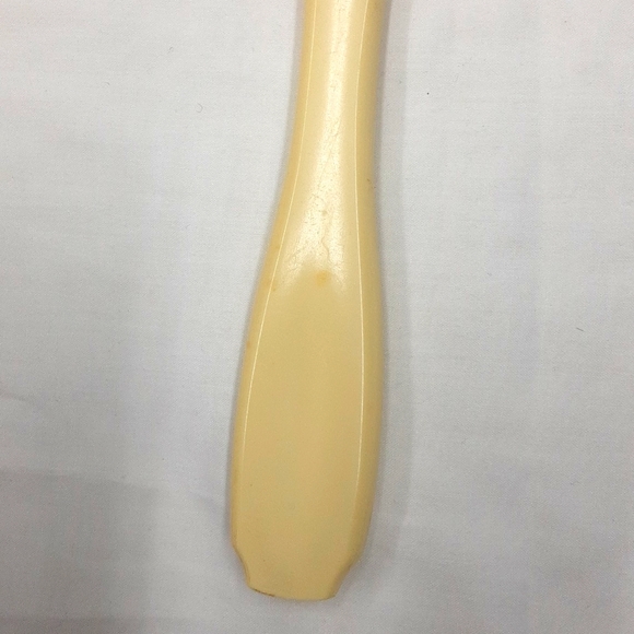 Vintage Celluloid Handheld Vanity Mirror - Picture 3 of 9